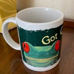 Leanin' Tree MGW287 Frog Mug Got Caffeine?